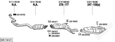 Лот: 1740339. Фото: 1. Глушитель BMW 7 E32. Выхлопная система