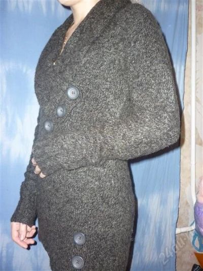 Лот: 2267303. Фото: 1. платье-кофта AMISU теплая новая... Свитеры, толстовки, худи