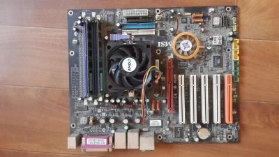 Лот: 7055466. Фото: 1. Продам комплект Msi k8n neo2 platinum... Материнские платы
