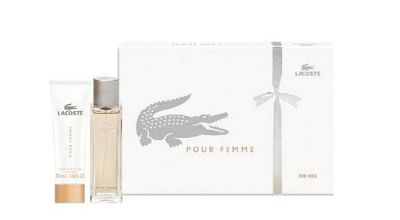 Лот: 19097792. Фото: 1. Lacoste Pour Femme - белая Набор... Женская парфюмерия