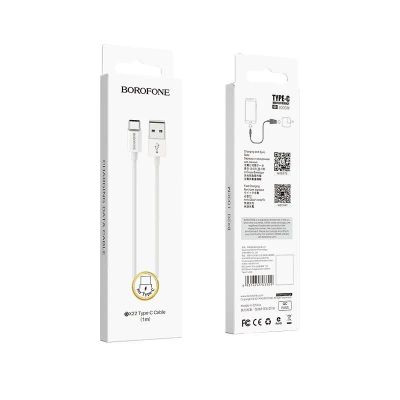 Лот: 22150252. Фото: 1. Кабель BOROFONE TYPE-C BX-22 1m... Дата-кабели, переходники