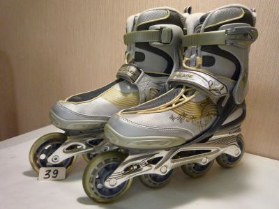 Лот: 20357593. Фото: 1. Раз: 39/25 - Rollerblade Spark... Роликовые коньки, скейтборды, самокаты