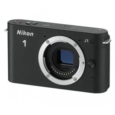 Лот: 17055270. Фото: 1. Nikon 1 J1 Body Black. Цифровые беззеркальные со сменной оптикой