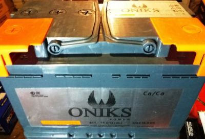 Лот: 10751638. Фото: 1. Аккумулятор ONIKS 6CT-75АПЗ (VL... Аккумуляторы