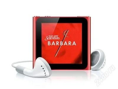 Лот: 754042. Фото: 1. Apple iPod NANO 6g 8Gb. Цвет RED... Плееры