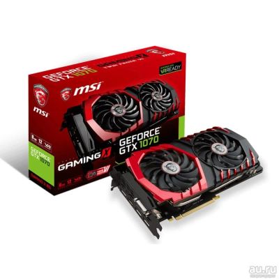 Лот: 10082683. Фото: 1. Видеокарта MSI GeForce GTX1070... Видеокарты