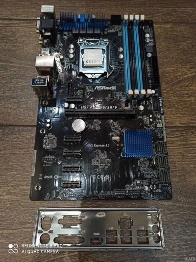 Лот: 15269605. Фото: 1. Комплект LGA 1150 мат.плата ASRock... Материнские платы