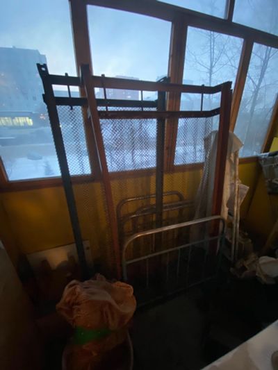 Лот: 17066214. Фото: 1. Кровать металлическая с панцирной... Кровати