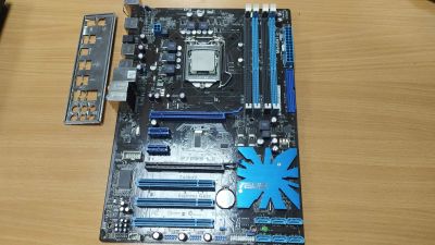 Лот: 19657396. Фото: 1. Материнская плата 1156 ASUS P7P55... Комплекты запчастей