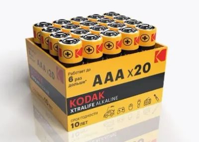 Лот: 21093767. Фото: 1. Батарейка Kodak Xtralife Alkaline... Батарейки, аккумуляторы, элементы питания