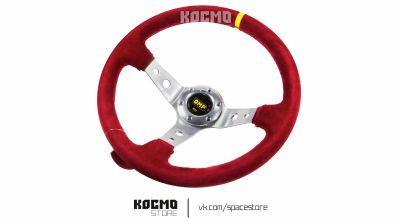 Лот: 20598856. Фото: 1. Руль OMP замша красный. Другое (автозапчасти)