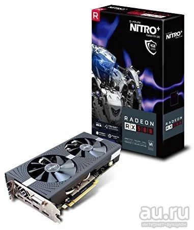 Лот: 13248785. Фото: 1. Sapphire RX 580 4 Гб на гарантии... Видеокарты