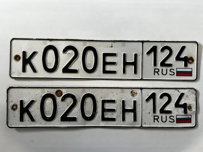 Лот: 23233273. Фото: 1. гос номер К 020 ЕН 124 серия КЕН. Госномера