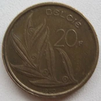 Лот: 12101272. Фото: 1. Бельгия 20 франков 1980 (надпись... Европа