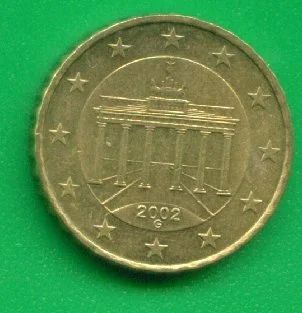 Лот: 9576243. Фото: 1. Германия 10 евроцентов (ец) 2002... Германия и Австрия