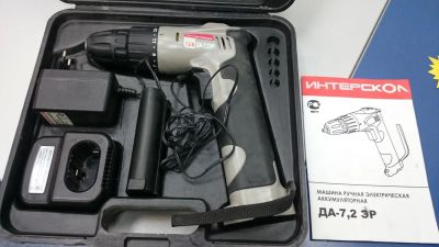 Лот: 9933477. Фото: 1. Шуруповерт "Интерскол" ДА-7.2ЭР. Электроинструмент