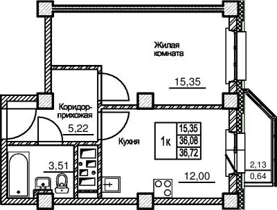 Лот: 4764302. Фото: 1. 1-комн. квартира, ул. Армейская... Квартиры, студии