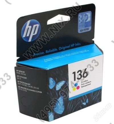 Лот: 2584792. Фото: 1. Картридж hp C9361HE (№136) Color... Картриджи, расходные материалы