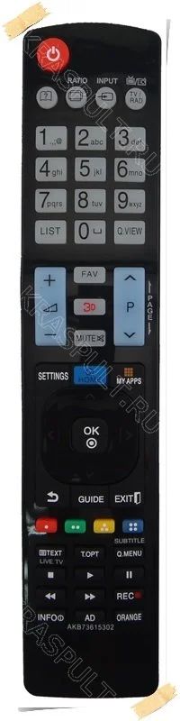 Лот: 10959713. Фото: 1. Пульт LG AKB73615302. Новый! Гарантия... Пульты ДУ