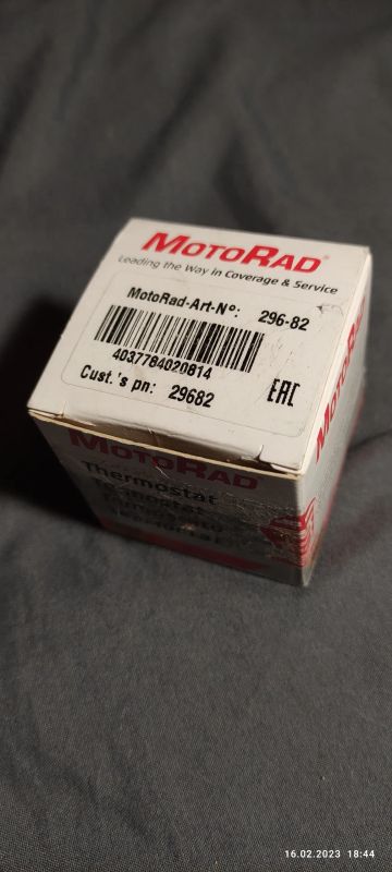 Лот: 19968620. Фото: 1. термостат motorad 296-82. Двигатель и элементы двигателя