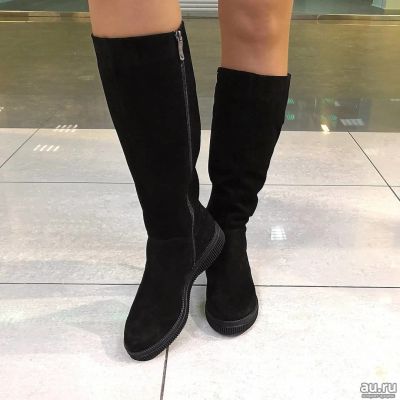 Лот: 15324820. Фото: 1. Зимние сапоги из натуральной замши... Сапоги