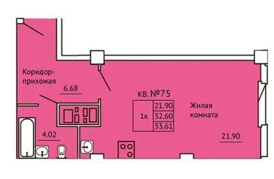 Лот: 8800295. Фото: 1. 1 комнатная квартира студия ЖК... Квартиры, студии