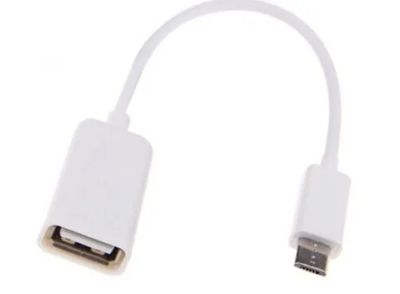 Лот: 4643087. Фото: 1. OTG кабель (USB - microUSB) для... Дата-кабели, переходники