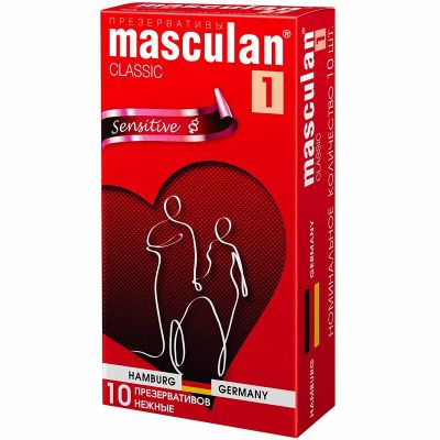 Лот: 24370621. Фото: 1. Презерватив Masculan-1 10 шт классик. Лекарства