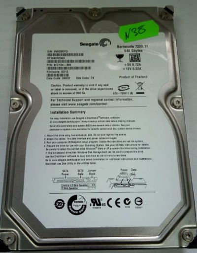 Лот: 7970179. Фото: 1. Жесткий диск Seagate ST3640323AS... Жёсткие диски (HDD)