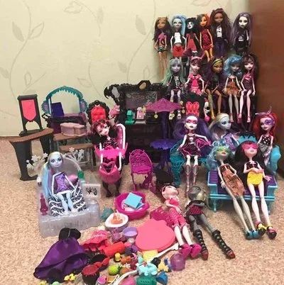 Лот: 11835463. Фото: 1. Куклы 19 шт Monster High Монстр... Игрушки