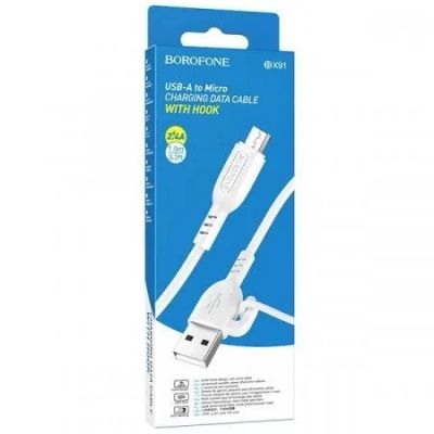 Лот: 22144157. Фото: 1. Кабель BOROFONE microUSB BX-91... Дата-кабели, переходники