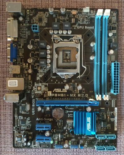 Лот: 16230537. Фото: 1. Мат.плата s1155 Asus P8H61-MX... Материнские платы