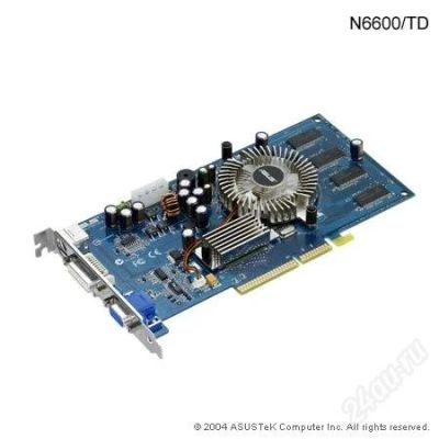 Лот: 2311833. Фото: 1. Видеокарта ASUS N6600 128mb. Видеокарты