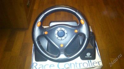 Лот: 2355870. Фото: 1. Руль от Sega Dreamcast с 1 рубля... Аксессуары для игровых приставок, консолей, геймпады