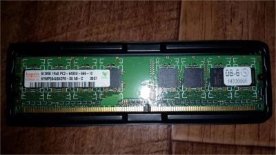 Лот: 10648653. Фото: 1. 1Gb (512х2) DDR2 Hunix PC2-6400-666-12. Оперативная память