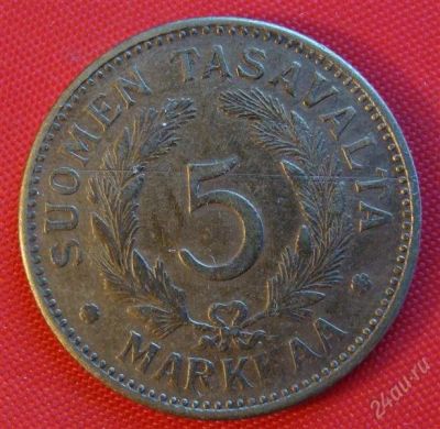 Лот: 1581118. Фото: 1. (№519-2/LK) 5 марок 1947 (Финляндия... Европа