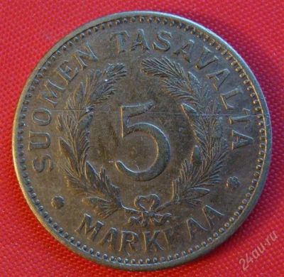 Лот: 1581118. Фото: 1. (№519) 5 марок 1947 (Финляндия... Европа