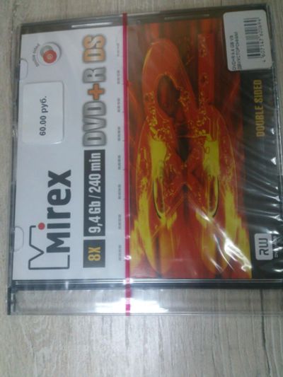 Лот: 9564088. Фото: 1. Диск DVD+R DS Double Sided (двухсторонний... CD, DVD, BluRay