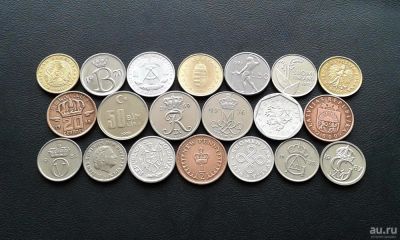 Лот: 9213706. Фото: 1. 20 иностранных монет - одним лотом... Другое (монеты)