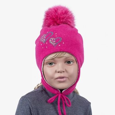 Лот: 6203202. Фото: 1. Новая шапка с меховым помпоном... Головные уборы