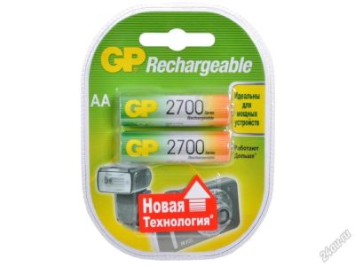 Лот: 5548523. Фото: 1. Аккумулятор AA GP 2700 mAh уп... Аккумуляторы, зарядные