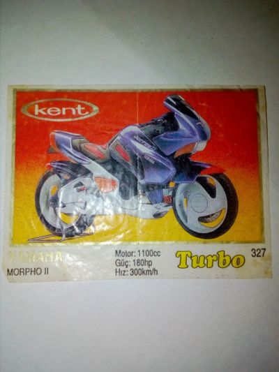 Лот: 17545019. Фото: 1. Вкладыш Turbo. Наклейки, карточки, вкладыши