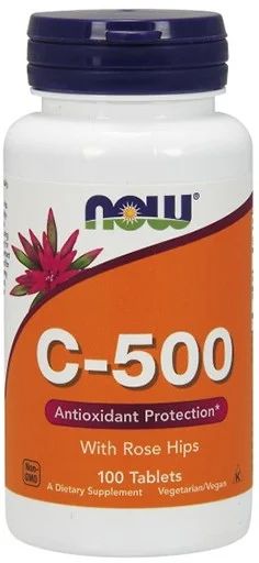 Лот: 10170474. Фото: 1. C-500 With Rose Hips 100 таб... Спортивное питание, витамины