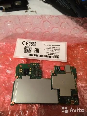 Лот: 10856403. Фото: 1. Материнская плата Alcatel 6033x. Микросхемы и платы