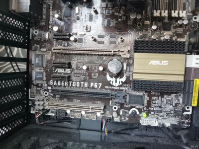 Лот: 17839416. Фото: 1. Метеринская плата Asus sabertooth... Материнские платы
