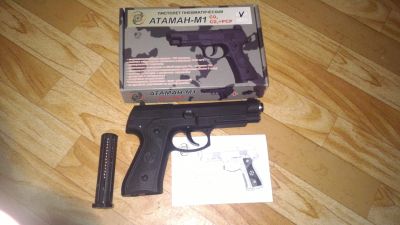 Лот: 12005939. Фото: 1. Пневматический пистолет Атаман-М1... Пневматическое оружие