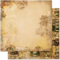 Лот: 8419781. Фото: 1. Бумага 30*30 2х-сторонняя antique... Скрапбукинг