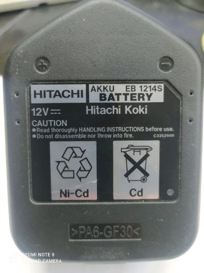 Лот: 22396094. Фото: 1. Аккумулятор для Hitachi 12V 1... Запчасти