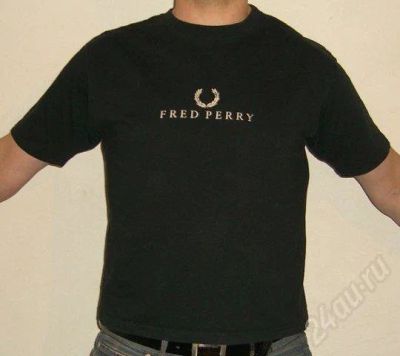 Лот: 372084. Фото: 1. Футболка FRED PERRY черная размер... Рубашки, водолазки