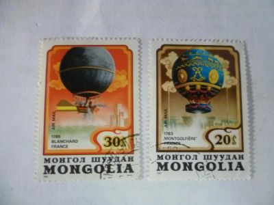 Лот: 9346756. Фото: 1. марки монголии воздушные шары. Марки